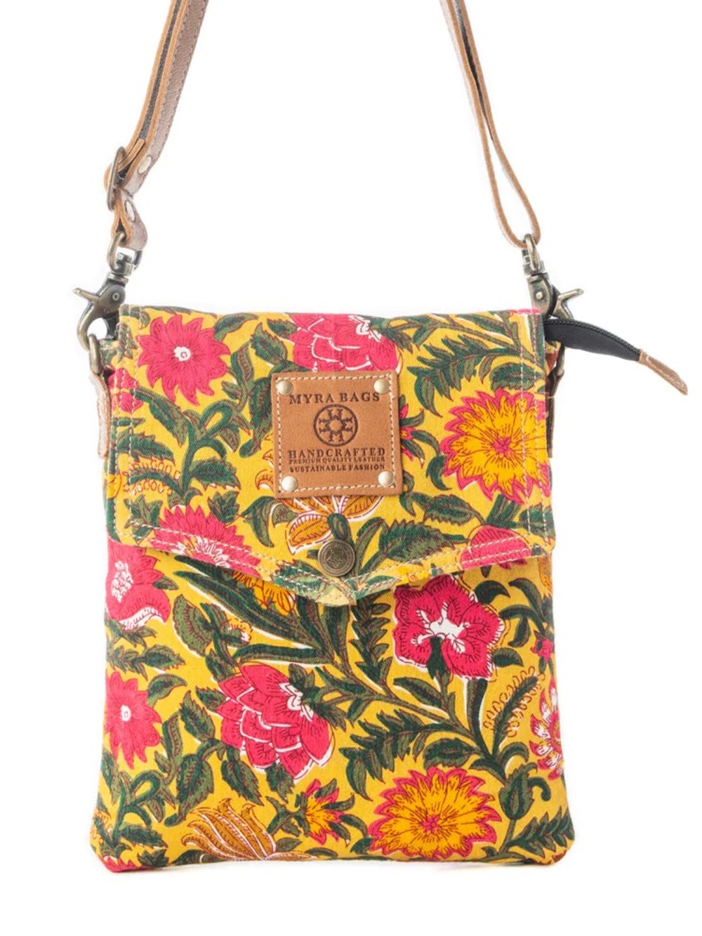 MYRA ROSÉ CARNIVAL CROSSBODY BAG IN PEONY GOLD NWT